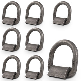 AYMMIC front view of eight-pack D-rings showing complete kit and strong construction