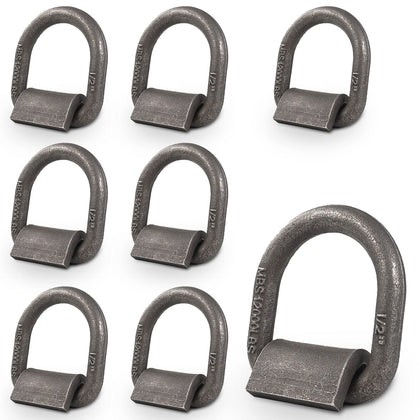 AYMMIC front view of eight-pack D-rings showing complete kit and strong construction