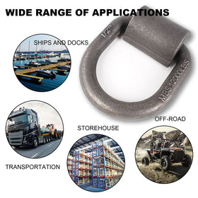 AYMMIC installed on flatbed trailer demonstrating secure cargo tie-down point