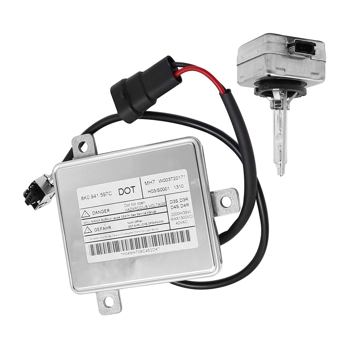 Aynaxcol ballast connector detail highlighting OEM-style plug for tool-free connection