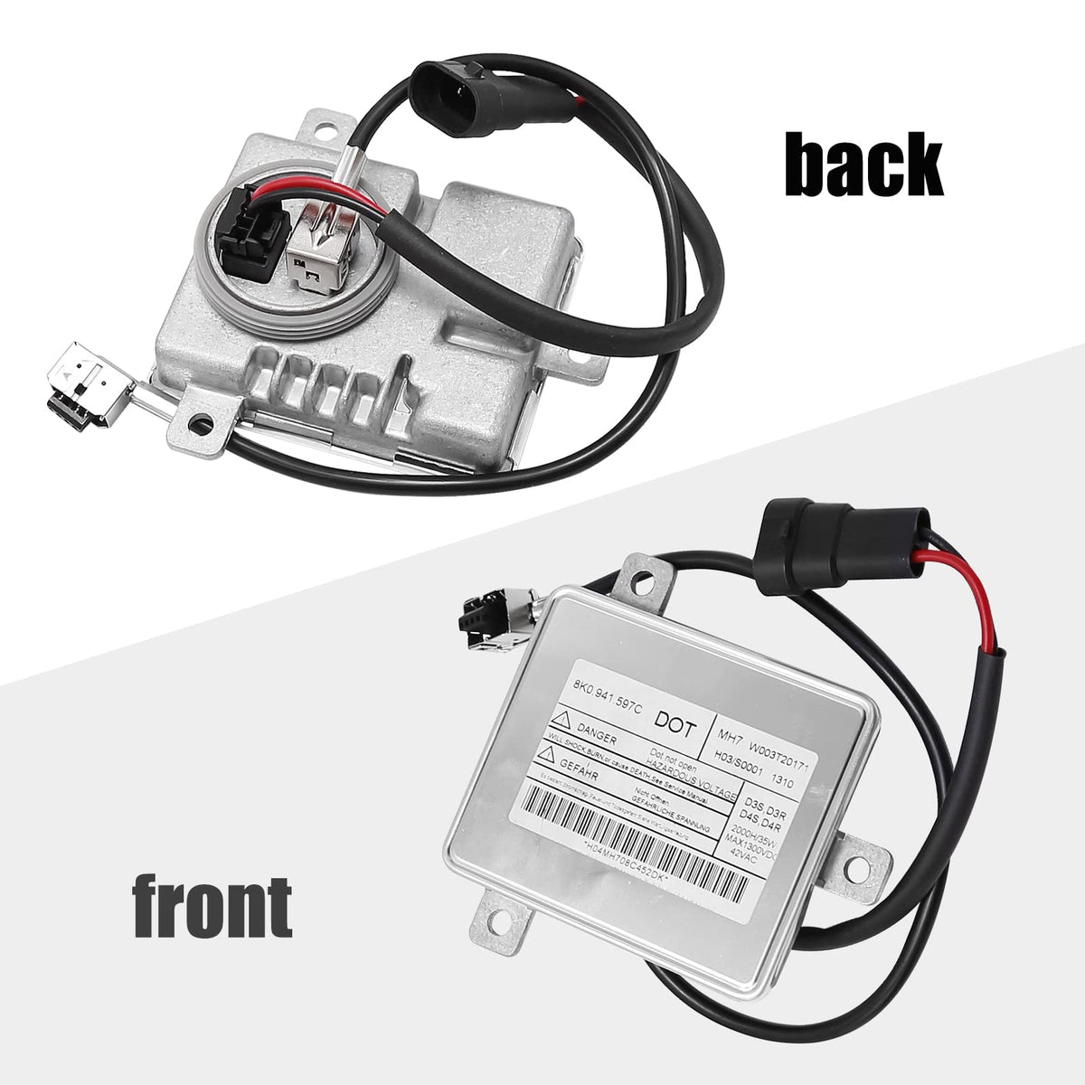 Aynaxcol igniter and D3S bulb close-up with matched components for reliable startup