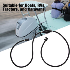 Aynaxcol installed on an outboard motor showing improved starting convenience