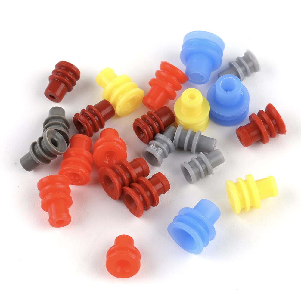 AYZAR close-up of silicone and PE wire seals showing waterproof protection