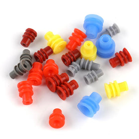 AYZAR close-up of silicone and PE wire seals showing waterproof protection