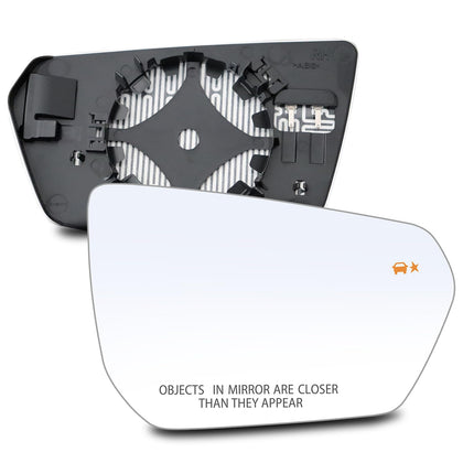 AZ-HAPPYMALL passenger right front view showing clean mirror surface and fit