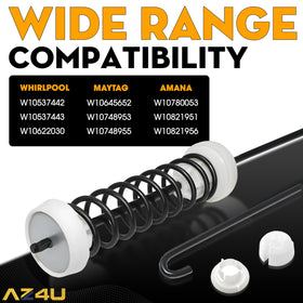 AZ4U suspension rods installed under a washer demonstrating restored balance benefit