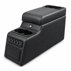 AZIFOK front-angle view showing secure console and added storage benefit