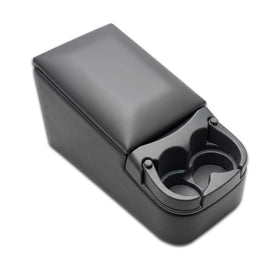 AZIFOK front view of grey bench seat console showing organized storage and quick access benefit