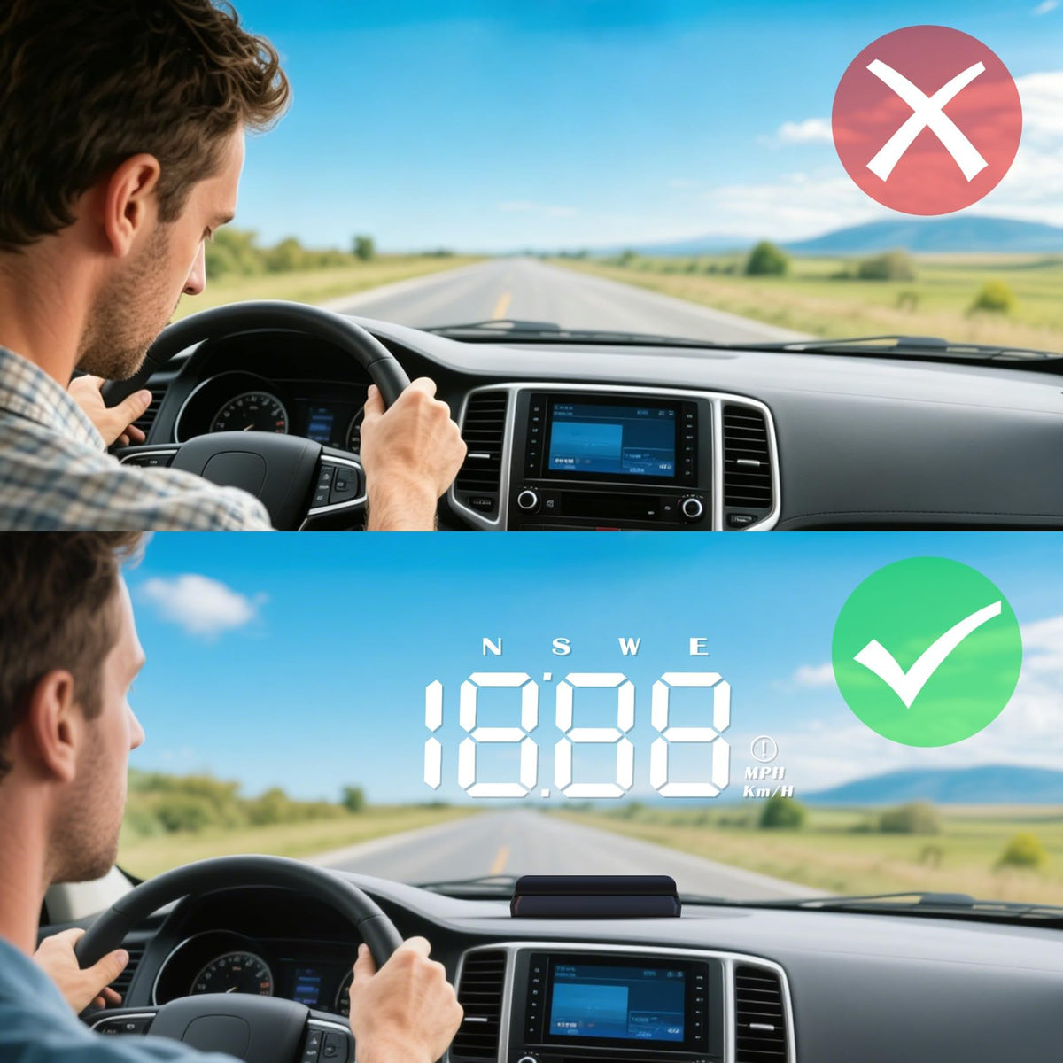 AZIJYV HUD light shield detail reducing windshield glare for visibility