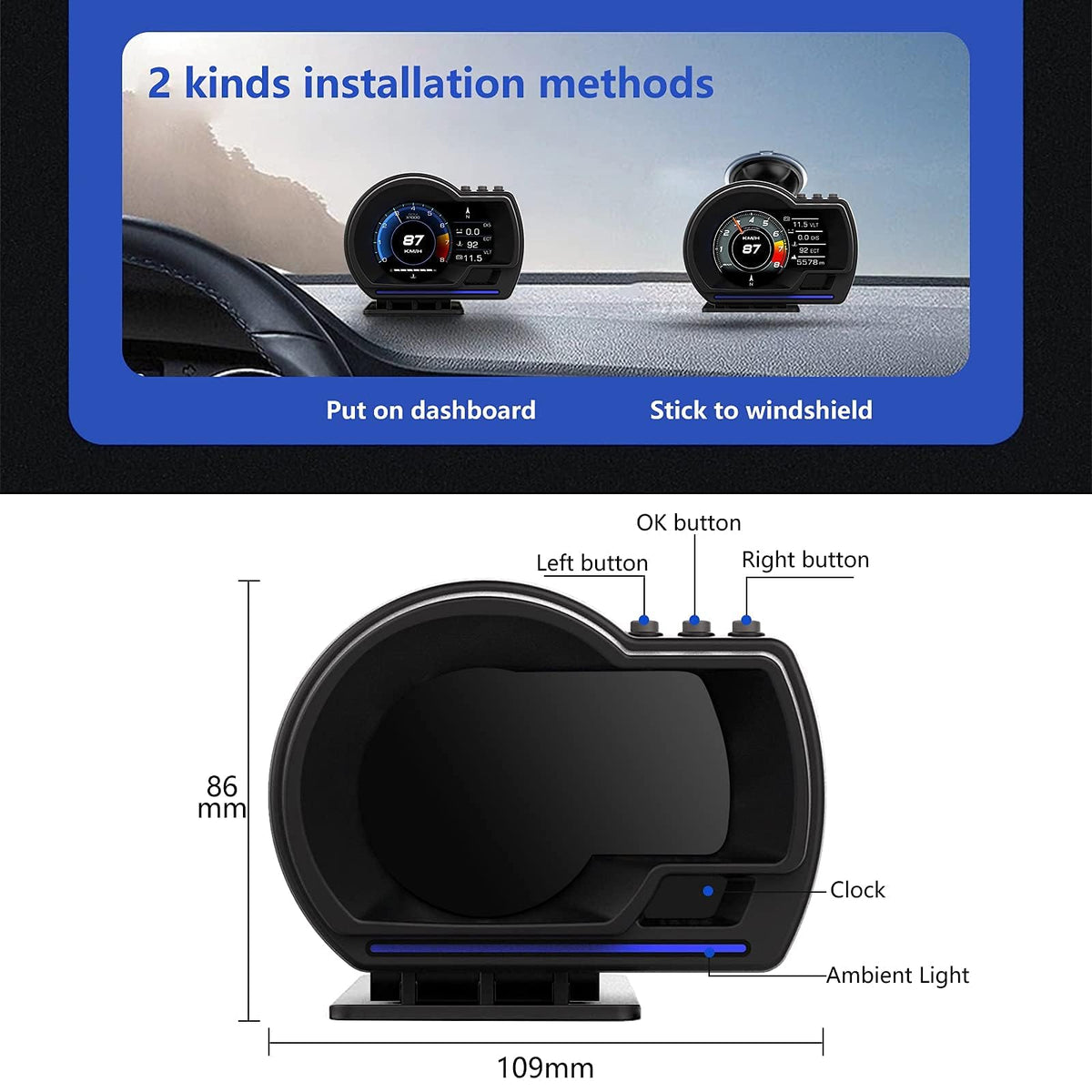 AZIJYV next to a smartphone to show compact size and easy fit