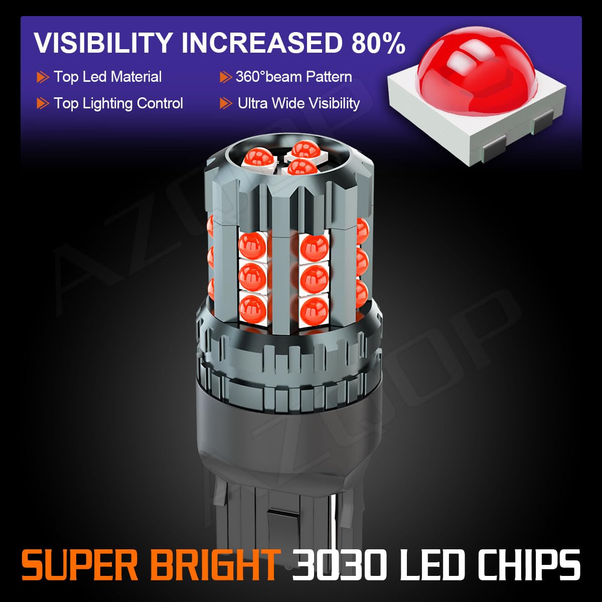 AZQOP aluminum-body detail showing heat dissipation benefits