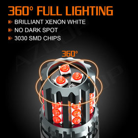 AZQOP side profile of aluminum bulb housing for improved heat dissipation