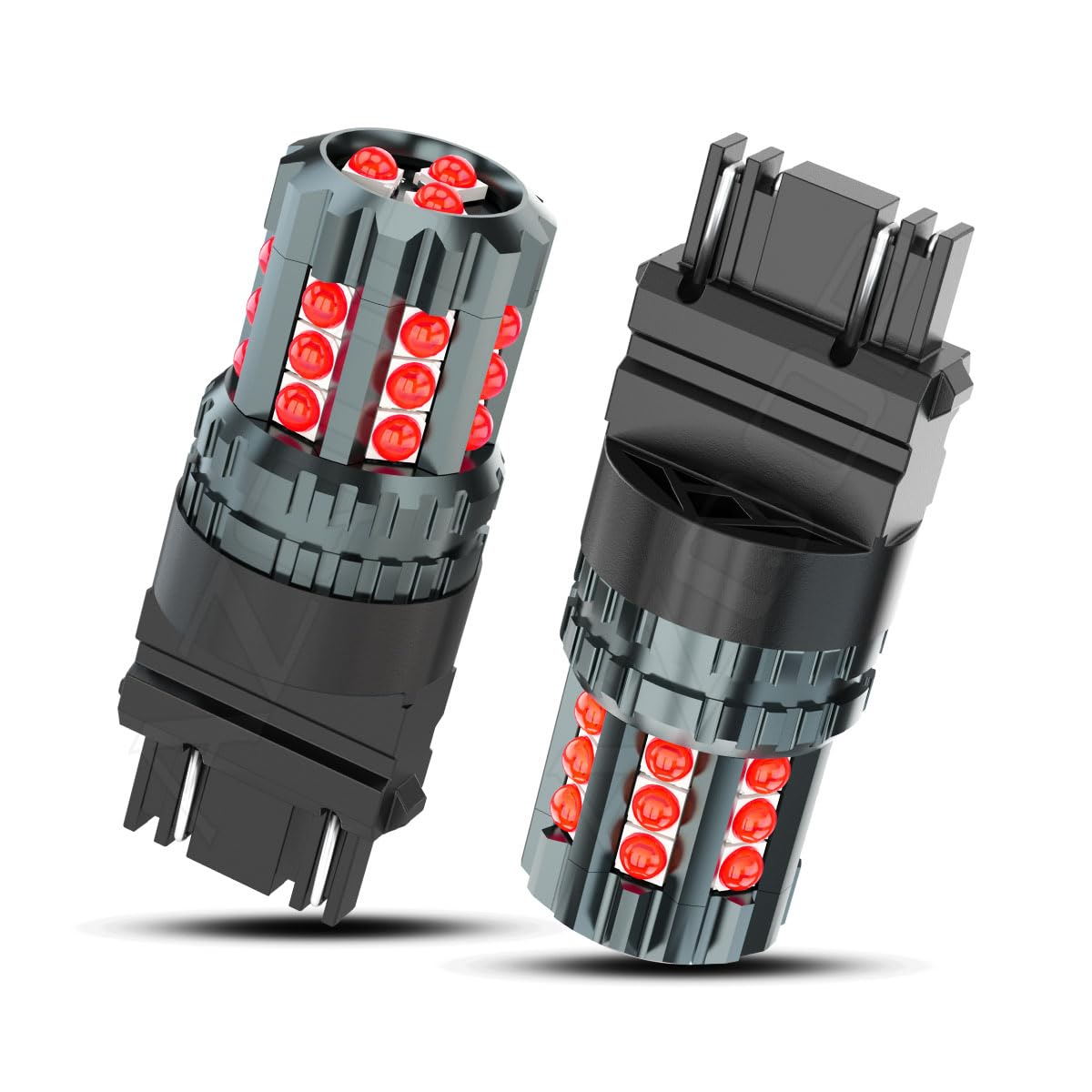 AZQOP front packaging showing two 3157 LED bulbs and benefits