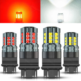 AZQOP front packaging showing included 3157 and 3157R bulbs and benefits