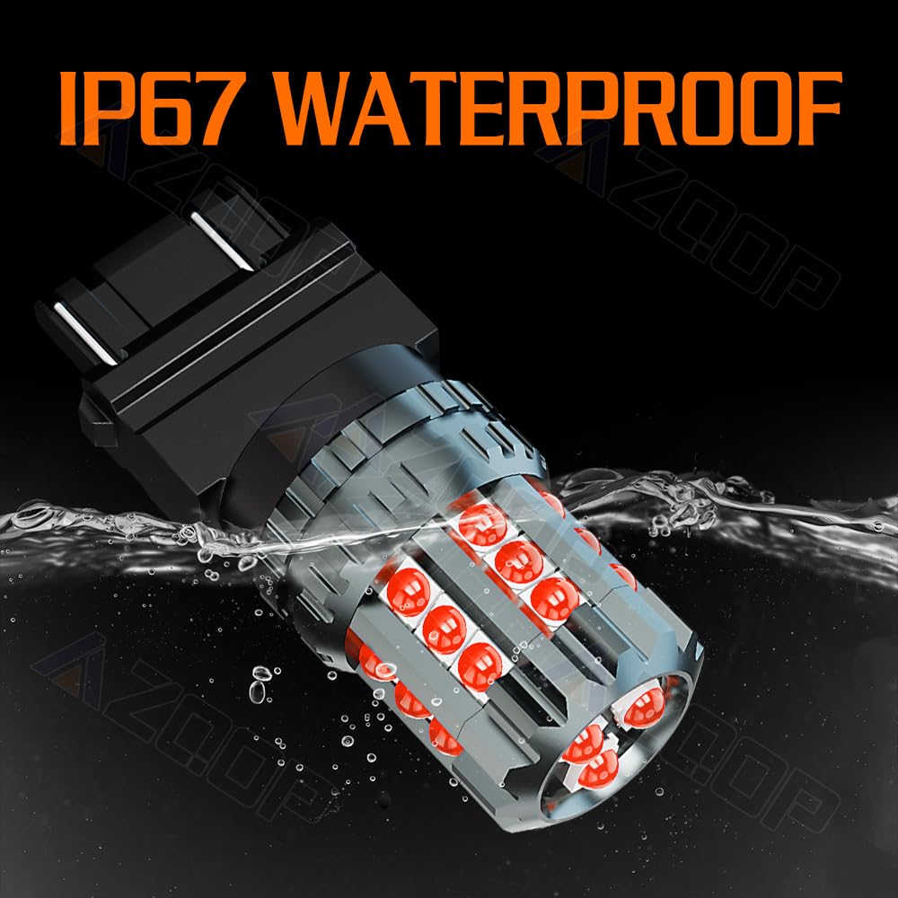 AZQOP illuminated brake light at night showing clearer red signal and faster response