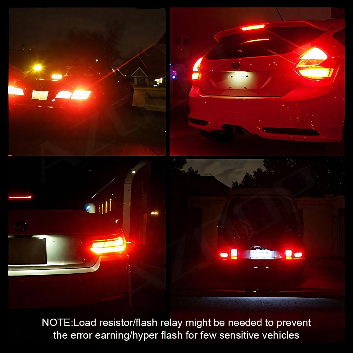 AZQOP reverse bulb illuminating driveway for safer reversing at night