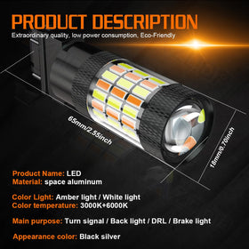 AZQOP switchback demonstrating amber turn and white park light