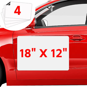 AzReference front view of four 18x12 magnets showing pack and size benefit