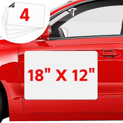 AzReference front view of four 18x12 magnets showing pack and size benefit