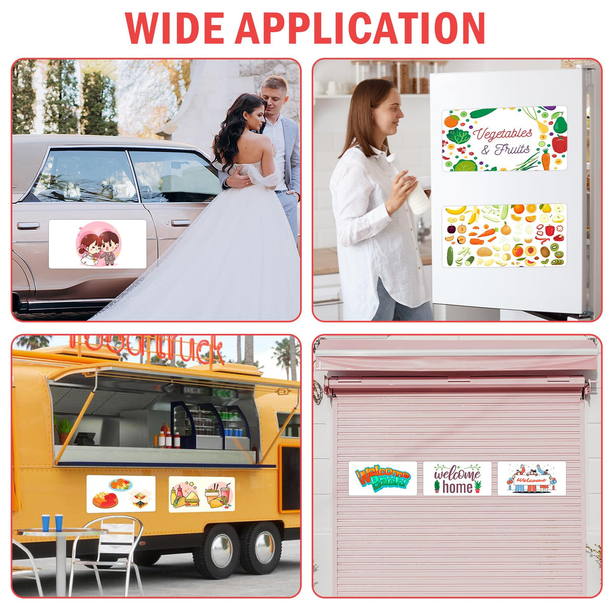 AzReference lifestyle image of vehicle with magnet advertisement attracting local attention
