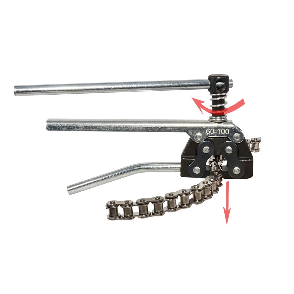 AZSSMUK chain holder alignment top view showing accurate link positioning