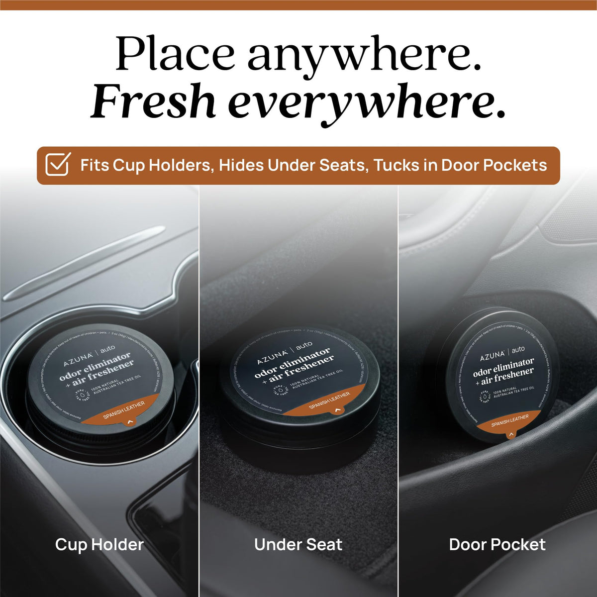 Open Azuna pod showing inner contents and easy placement benefit
