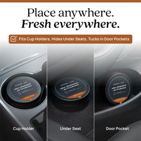 Open Azuna pod showing inner contents and easy placement benefit