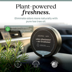 Azuna pod close-up texture highlighting plant-powered tea tree oil benefit