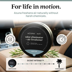 Azuna pod tucked under seat reducing trapped pet and food odors