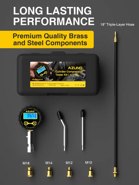 AZUNO bleeder valve detail showing controlled pressure release for repeat tests