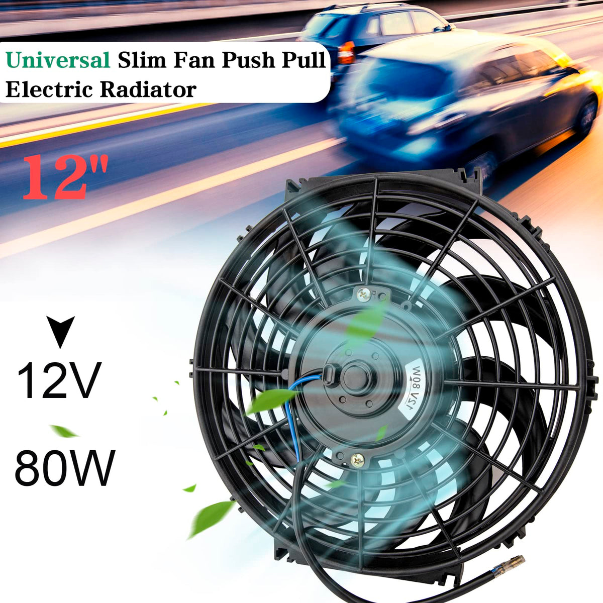 AZUNYYDS close-up of 10 blades highlighting balanced airflow benefit
