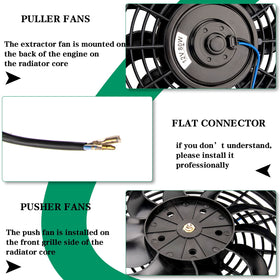 AZUNYYDS installed pull fan drawing air through core for steady airflow