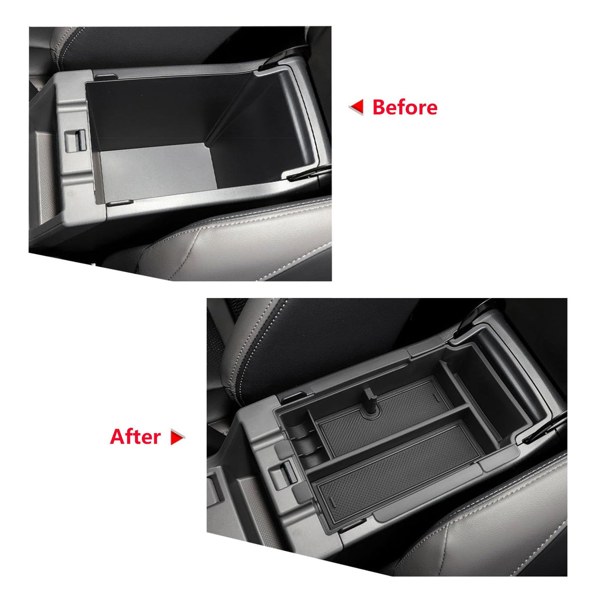 AZZIGO lifestyle image in Crosstrek interior demonstrating tidy cabin benefit