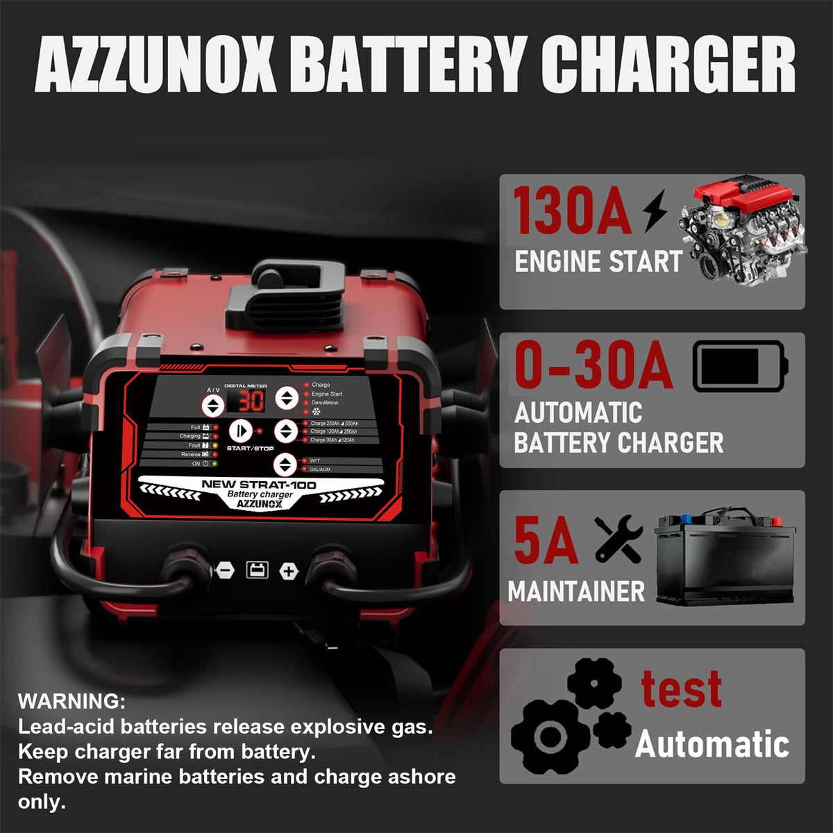 AZZUNOX heavy-duty clamps with heat-resistant construction for reliable contact