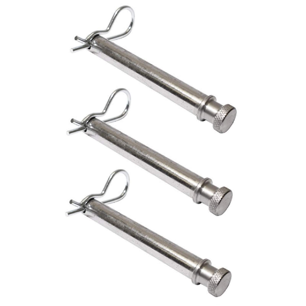 B&W TS35010 front view showing stainless pins and keeper clips, durable corrosion resistance