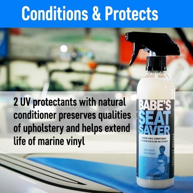 Babe's Boat Care spray nozzle close-up demonstrating easy application and control