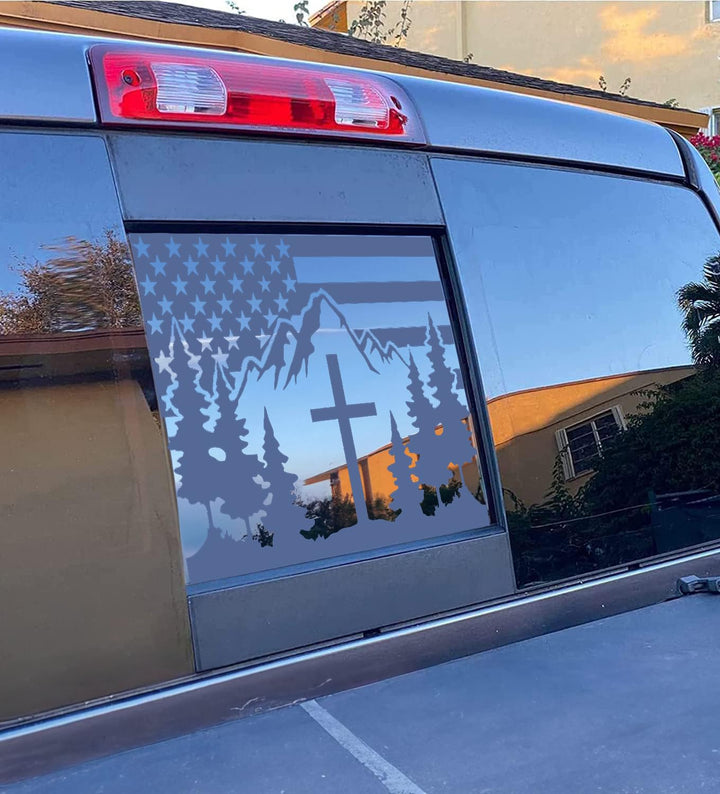 Babynora decal on Dodge Ram rear window showing clean fit and bold look