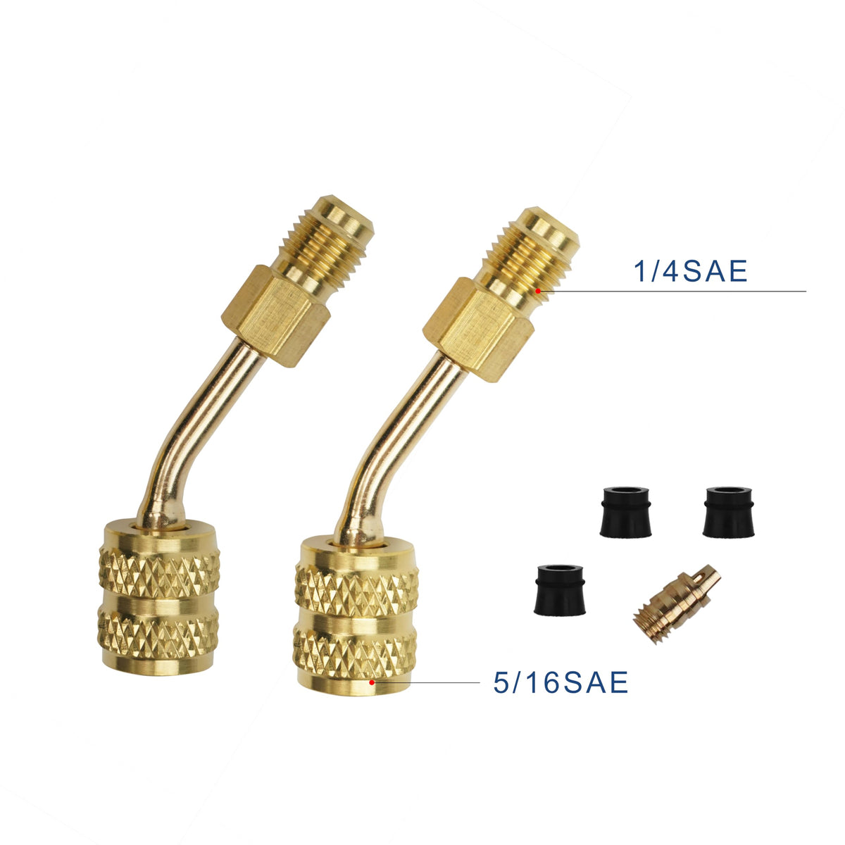 BACOENG brass connectors and gaskets close-up ensure leak-resistant connections