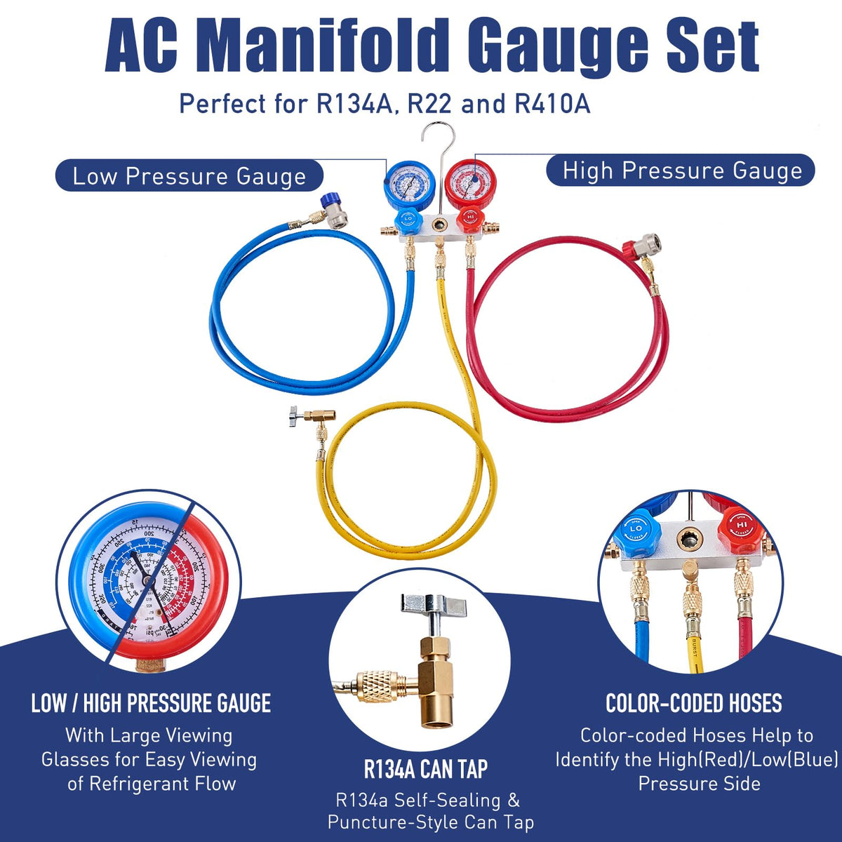 BACOENG color-coded hoses with quick couplers for faster, safer connections