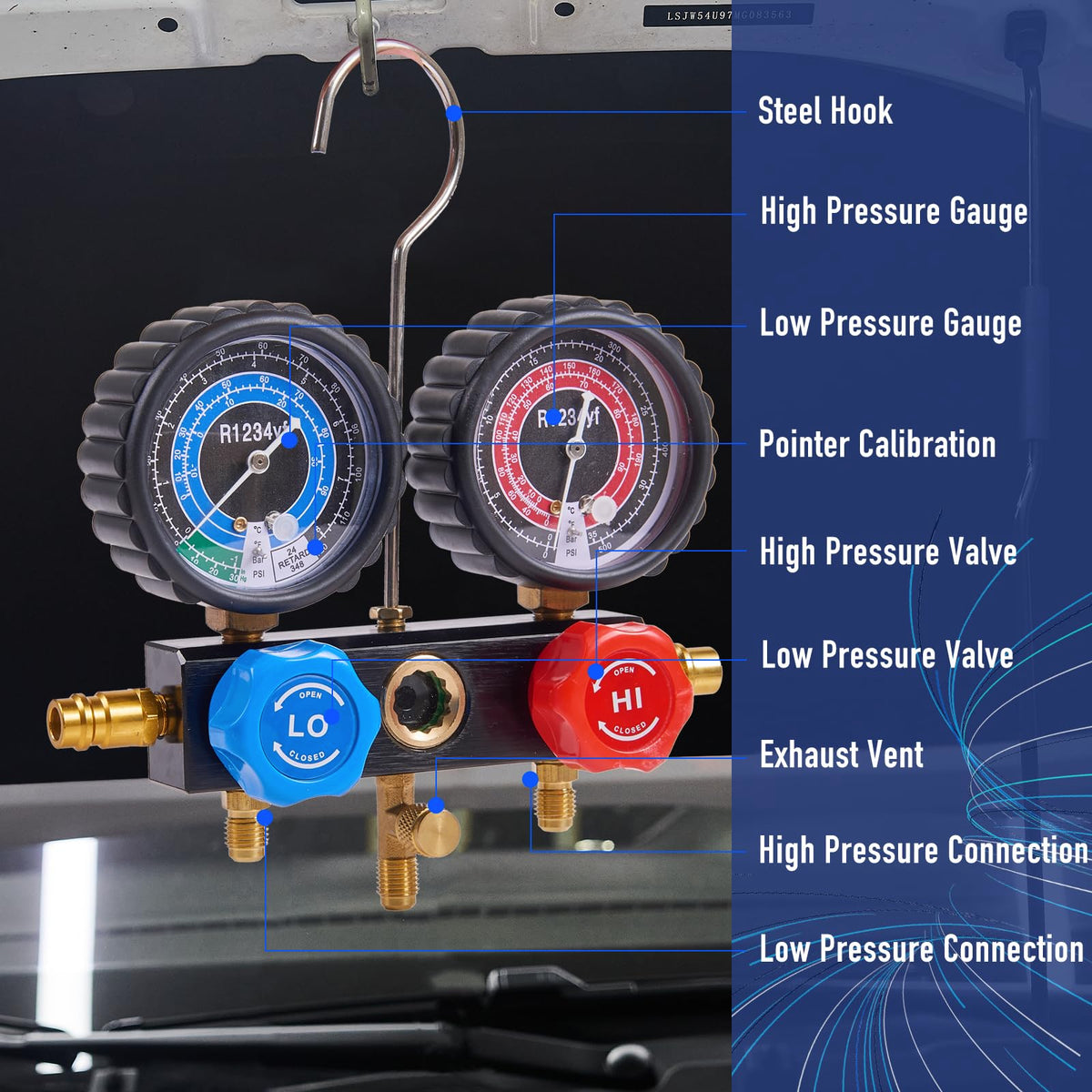 BACOENG color-coded hoses and quick couplers for fast hookups
