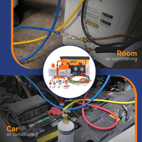 BACOENG technician using kit in home setting enabling convenient service