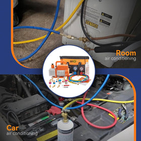 BACOENG lifestyle workbench setup showing kit ready for HVAC tasks