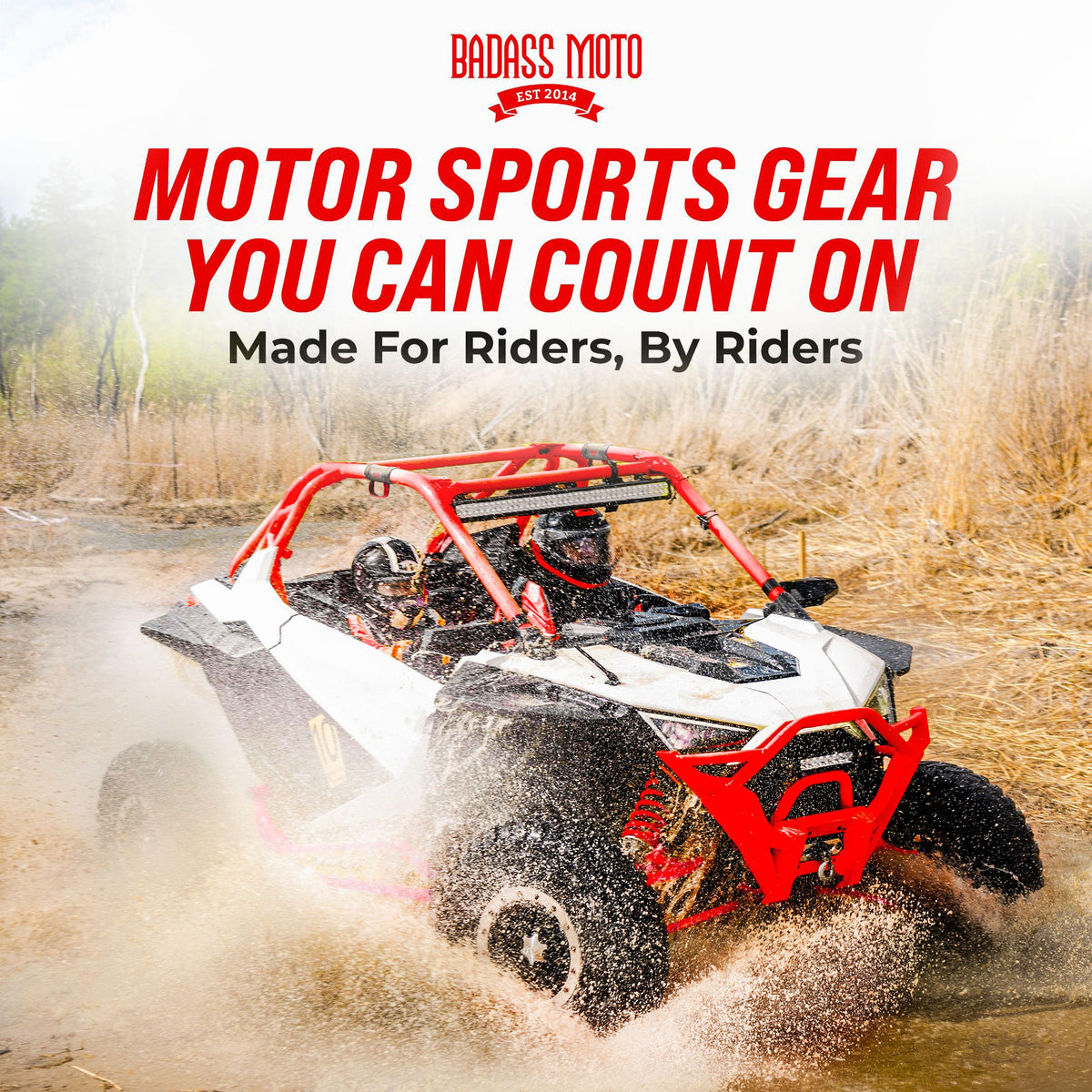 Badass Moto four-handle set laid out to show complete passenger coverage
