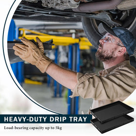 Baderke side profile sliding under low-clearance appliance for compact fit