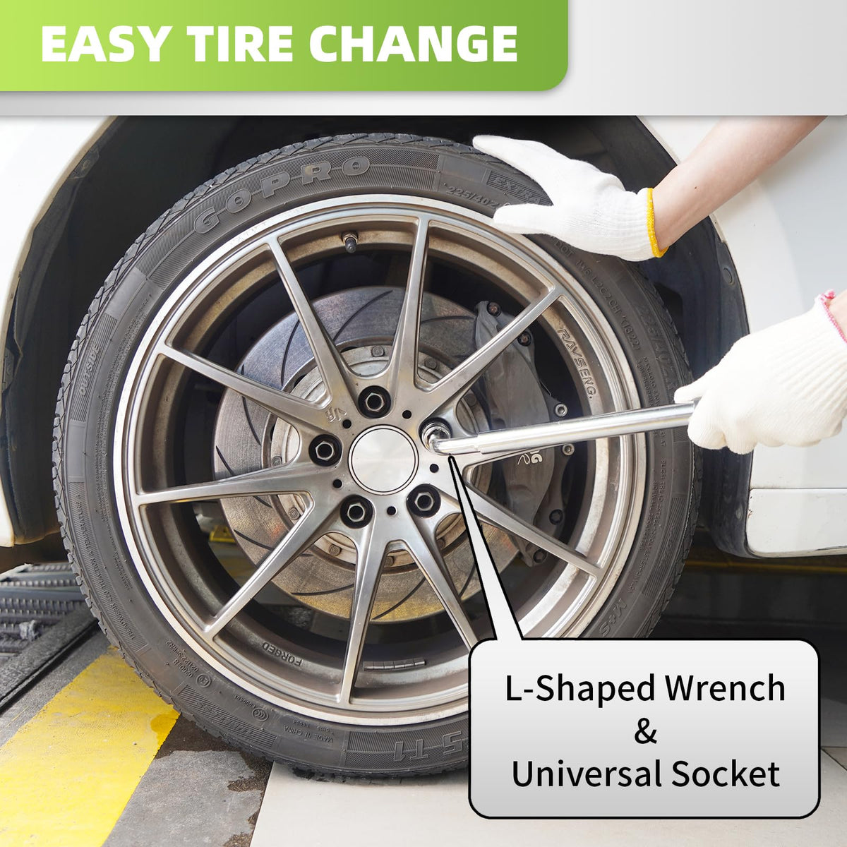 Baffixit rubber jack pad close-up protecting vehicle paint and preventing metal contact