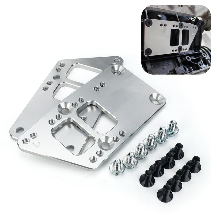 BAGARAATAN front view adapter plates showing bolt pattern and fitment benefit