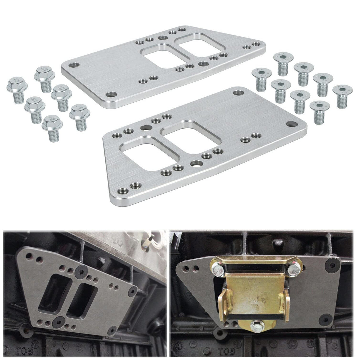BAGARAATAN plates mounted on engine and subframe demonstrating secure alignment