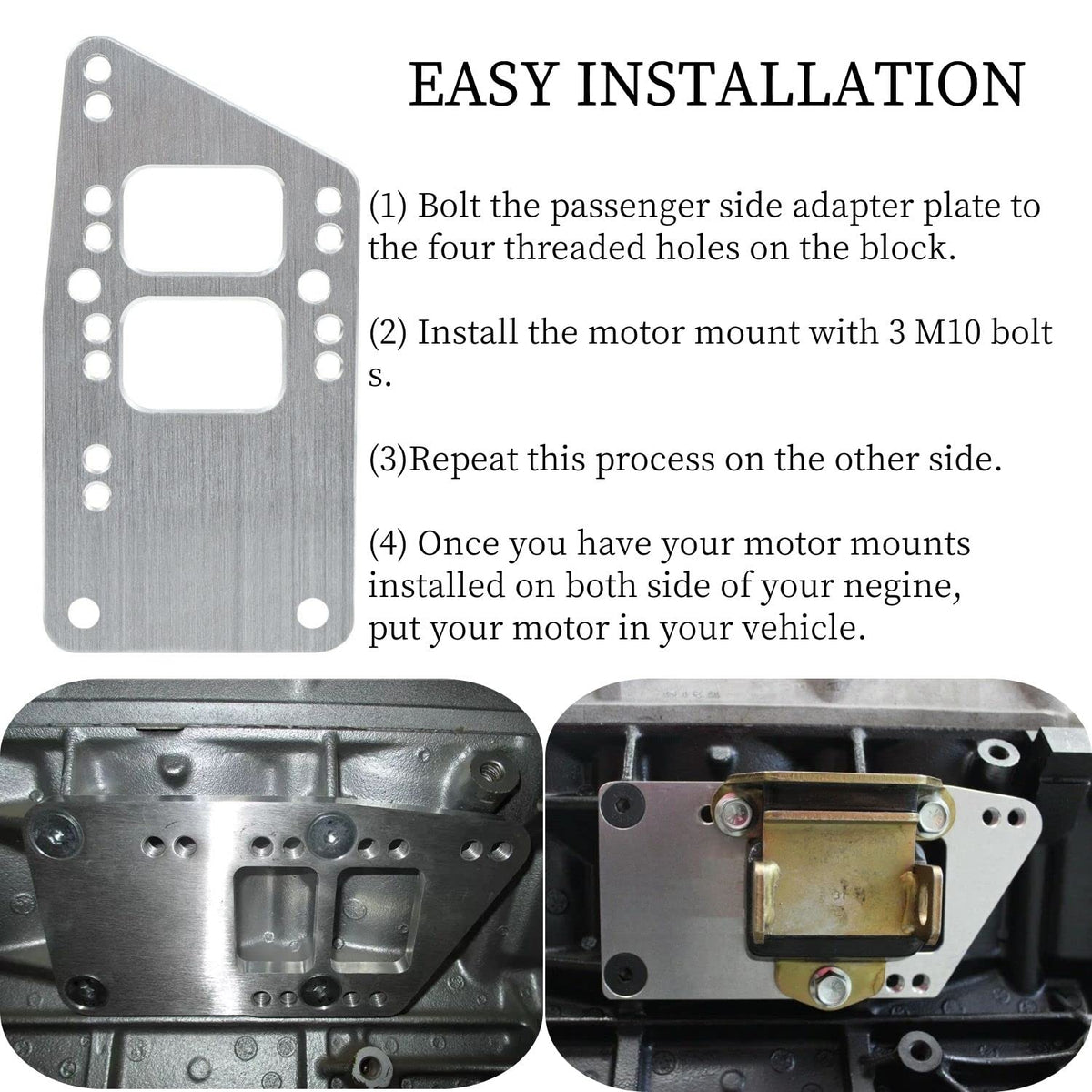 BAGARAATAN adjustment holes showing four positions to optimize engine clearance