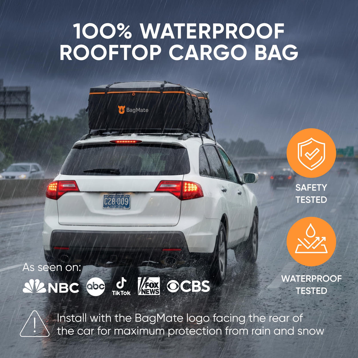 bagmate close-up of 840D PVC fabric texture highlighting waterproof durability