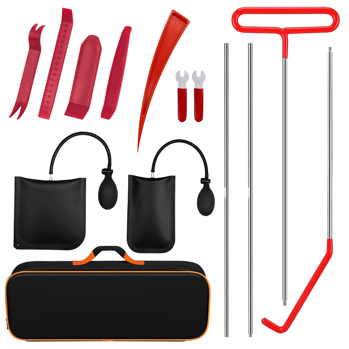 BAIBOSHI front view of stainless steel repair tools showing full set and durable design